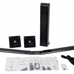 商品画像:WorkFit Dual Monitor Kit、Black 97-934-085