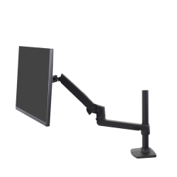 商品画像:LX Desk Mount LCD Monitor Arm Tall Pole Matte Black 45-537-224
