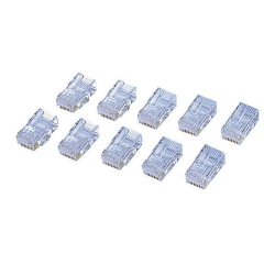 商品画像:カテゴリ6対応 RJ45コネクタ(10個) LD-6RJ45T10