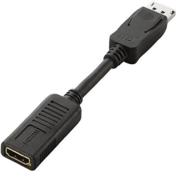商品画像:DisplayPort-HDMI変換アダプタ/ディスプレイポートオス-HDMIメス AD-DPHBK