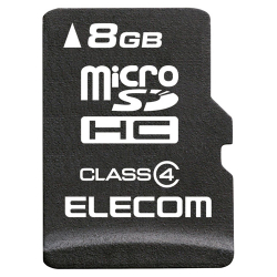 商品画像:microSDHCカード/Class4/8GB/法人専用/簡易パッケージ MF-MSD008GC4/H