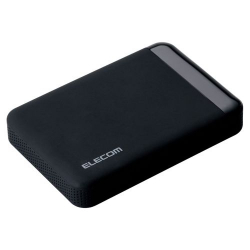 商品画像:USB3.0 ポータブルハードディスク ハードウェア暗号化 パスワード保護 2TB/e:DISK Safe Portable ELP-EEN020UBK