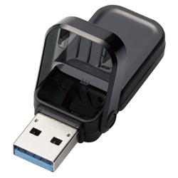 商品画像:USBメモリー/USB3.1(Gen1)対応/フリップキャップ式/128GB/ブラック MF-FCU3128GBK
