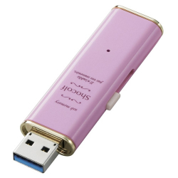 商品画像:USBメモリー/USB3.0対応/スライド式/64GB/ストロベリーピンク MF-XWU364GPNL