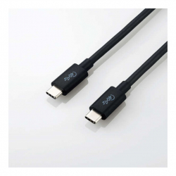 商品画像:USB4ケーブル/C-Cタイプ/認証品/PD対応/40Gbps/0.8m/ブラック USB4-CC5P08BK