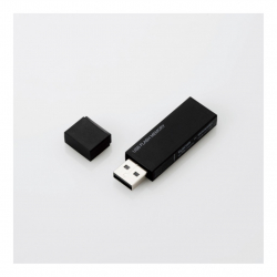 商品画像:USBメモリー/USB2.0対応/セキュリティ機能対応/16GB/ブラック MF-MSU2B16GBK