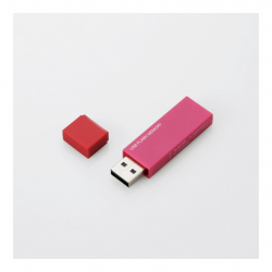 商品画像:USBメモリー/USB2.0対応/セキュリティ機能対応/16GB/ピンク MF-MSU2B16GPN