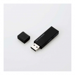 商品画像:USBメモリー/USB2.0対応/セキュリティ機能対応/64GB/ブラック MF-MSU2B64GBK