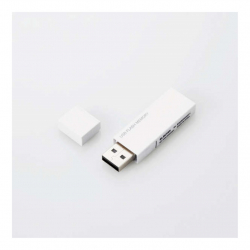 商品画像:USBメモリー/USB2.0対応/セキュリティ機能対応/64GB/ホワイト MF-MSU2B64GWH