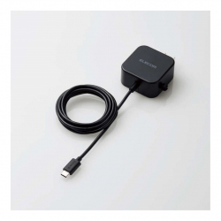 商品画像:AC充電器/スマホ・タブレット用/2.4A出力/Type-C/USB-C/ケーブル一体型/1.5m/ブラック MPA-ACC20BK