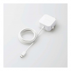 商品画像:AC充電器/スマホ・タブレット用/2.4A出力/Type-C/USB-C/ケーブル一体型/1.5m/ホワイト MPA-ACC20WH