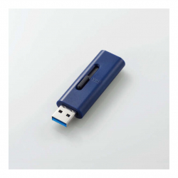 商品画像:USBメモリー/USB3.2(Gen1)対応/スライド式/32GB/ブルー MF-SLU3032GBU