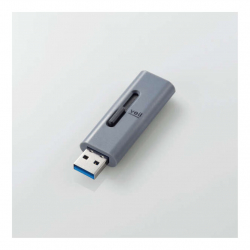 商品画像:USBメモリー/USB3.2(Gen1)対応/スライド式/32GB/グレー MF-SLU3032GGY