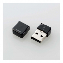 商品画像:USBメモリ/USB3.2(Gen1)対応/小型/キャップ付/誤消去防止機能ソフト対応/32GB/ブラック MF-USB3032GBK