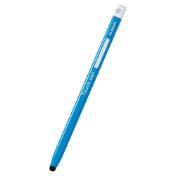 商品画像:タッチペン/スマホ・タブレット用/鉛筆型/三角/細軸/超感度タイプ/ブルー P-TPEN02SBU