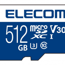 商品画像:MicroSDXCカード/データ復旧サービス付/ビデオスピードクラス対応/UHS-I U3 80MB/s 512GB MF-MS512GU13V3R