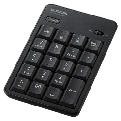 商品画像:テンキーパッド/Bluetooth/静音設計/抗菌/ブラック TK-TBM023SKBK