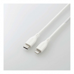 商品画像:USB Type-C to Lightningケーブル/USB Power Delivery対応/なめらか/1.0m/ホワイト MPA-CLSS10WH