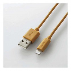 商品画像:USB-A to Lightningケーブル/インテリアカラー/1.0m/ライトブラウン MPA-UALI10LB