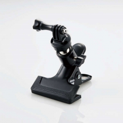 商品画像:アクションカメラ用アクセサリ/クリップマウント/GoPro汎用/簡単固定/クランプ式/360°回転/ブラック AC-MBCP03BK
