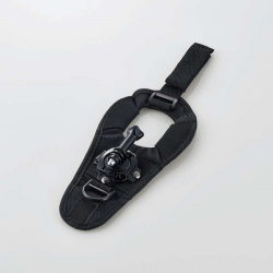 商品画像:アクションカメラ用アクセサリ/ハンドマウント/GoPro汎用/手の甲取付/手袋使用時装着可/360°回転/ブラック AC-MBHA01BK