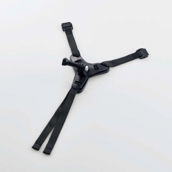 商品画像:アクションカメラ用アクセサリ/ヘルメットマウント/GoPro汎用/顎部取付/バックル式/ブラック AC-MBHE01BK