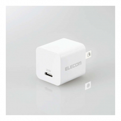 商品画像:AC充電器/USB充電器/USB Power Delivery準拠/20W/USB-C1ポート/固定プラグ/ホワイト MPA-ACCP28WH