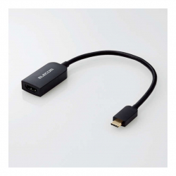 商品画像:映像変換アダプター/USB Type-C to HDMI/ミラーリング対応/60Hz/0.15m/ブラック MPA-CHDMIQBK