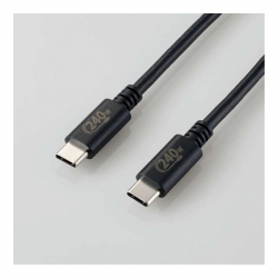 商品画像:USB2.0ケーブル/C-Cタイプ/認証品/USB Power Delivery対応/240W/2.0m/ブラック U2C-CCPE20NBK