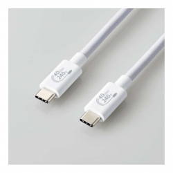 商品画像:USB4ケーブル/C-Cタイプ/認証品/USB Power Delivery対応/240W/1.0m/ホワイト USB4-CCPE10NWH