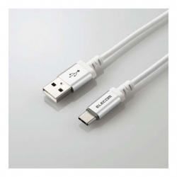 商品画像:USB-A to USB Type-Cケーブル/LEDライト付き/タッチセンサー/1.2m/ホワイト MPA-ACT12WH