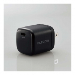 商品画像:AC充電器/USB充電器/USB Power Delivery認証/45W/USB-C1ポート/スイングプラグ/ブラック MPA-ACCP29BK