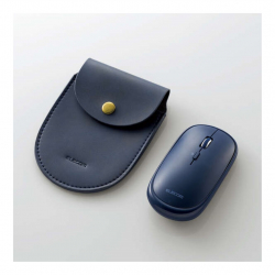商品画像:マウス/Bluetooth/4ボタン/薄型/充電式/3台同時接続/ブルー M-TM15BBBU