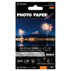 商品画像:写真用紙/写真用アートペーパー/微光沢/マイクロラスター/L判/30枚 EJK-MLL30