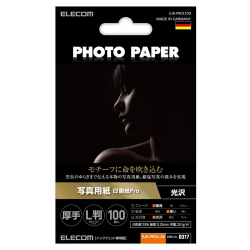 商品画像:光沢写真用紙/印画紙Pro/厚手/L判/100枚 EJK-PROL100