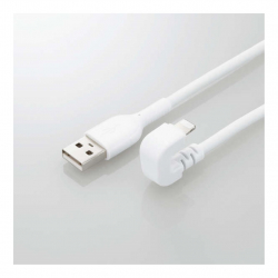 商品画像:USB-A to Lightningケーブル/U字/なめらか/1.2m/ホワイト MPA-UALU12WH