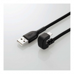 商品画像:USB-A to Lightningケーブル/U字/なめらか/2.0m/ブラック MPA-UALU20BK