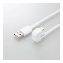 商品画像:USB-A to Lightningケーブル/U字/なめらか/2.0m/ホワイト MPA-UALU20WH