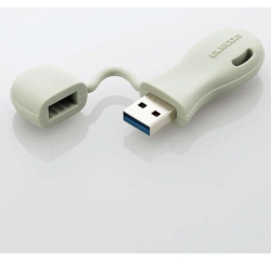 商品画像:USBメモリー/USB3.2(Gen1)対応/一体型キャップ式/子ども用/32GB/グリーン MF-JRU3032GGR