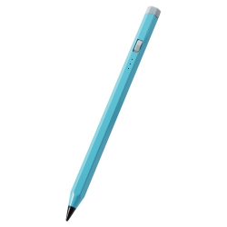 商品画像:タッチペン/スタイラス/鉛筆型/六角軸/充電式/iPad専用/パームリジェクション対応/傾き検知対応/磁気吸着/USB-C充電/ブルー P-TPACAPEN01BU