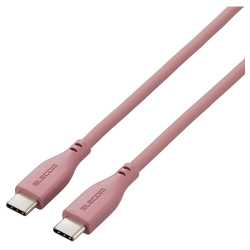 商品画像:USB Type-C to USB Type-Cケーブル/USB Power Delivery対応/なめらか/1.0m/モーブブラウン MPA-CCSS10BR