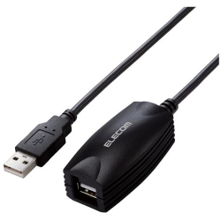 商品画像:USB2.0ケーブル/延長/5m/ブラック USB2-EXC50