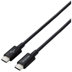 商品画像:USB Type-C to USB Type-Cケーブル/USB Power Delivery対応/やわらか耐久/2.0m/ブラック MPA-CCYS20NBK