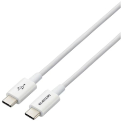 商品画像:USB Type-C to USB Type-Cケーブル/USB Power Delivery対応/やわらか耐久/2.0m/ホワイト MPA-CCYS20NWH