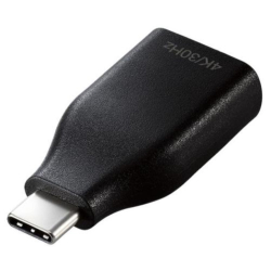 商品画像:映像変換アダプター/USB Type-C-HDMI/30Hz/コンパクト/ブラック MPA-CHDMIADBK