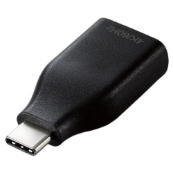 商品画像:映像変換アダプター/USB Type-C-HDMI/60Hz/コンパクト/ブラック MPA-CHDMIQDBK