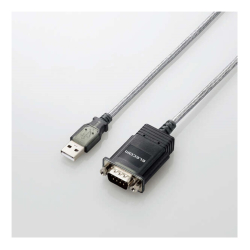 商品画像:USBtoシリアルケーブル/USBオス_RS-232C用/RoHS指令準拠/グラファイト UC-SGT2