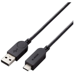 商品画像:USB-A to USB Type-Cケーブル/スイングコネクター/左右90度回転/1.2m/ブラック MPA-ACSW12BK
