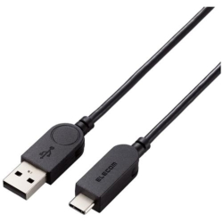 商品画像:USB-A to USB Type-Cケーブル/スイングコネクター/左右90度回転/2.0m/ブラック MPA-ACSW20BK