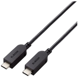 商品画像:USB Type-C to USB Type-Cケーブル/USB Power Delivery対応/スイングコネクター/左右90度回転/1.2m/ブラック MPA-CCSW12BK